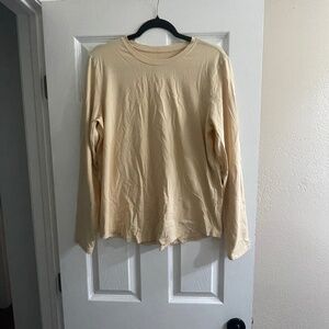 lululemon athletica Cream Long Sleeve Tee